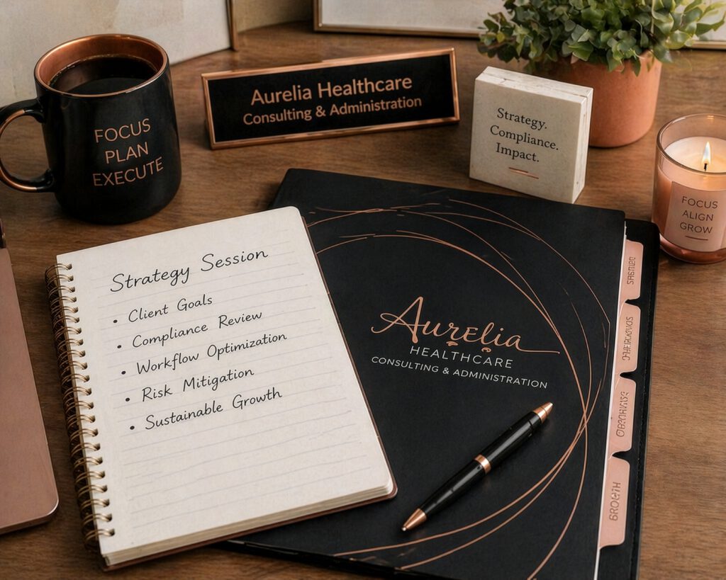 Healthcare strategy session setup
